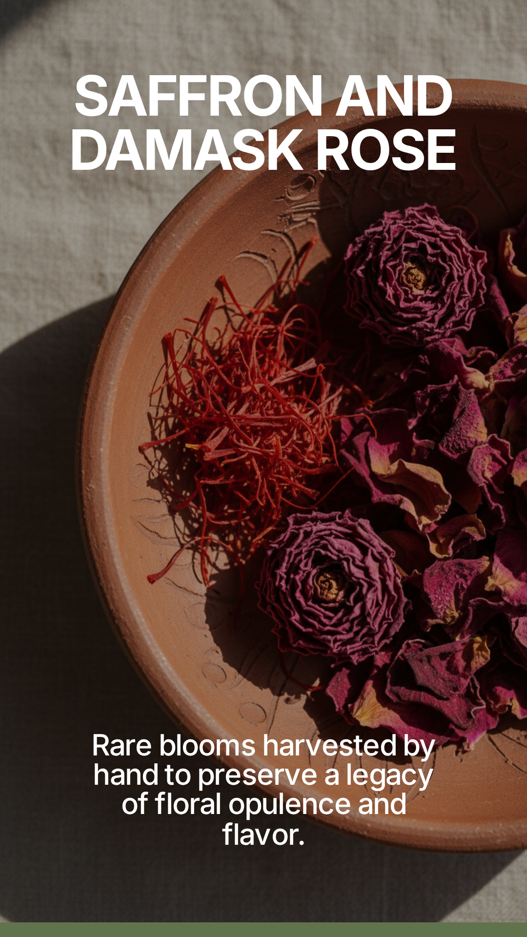 Persian Sunrise blend — saffron and damask rose