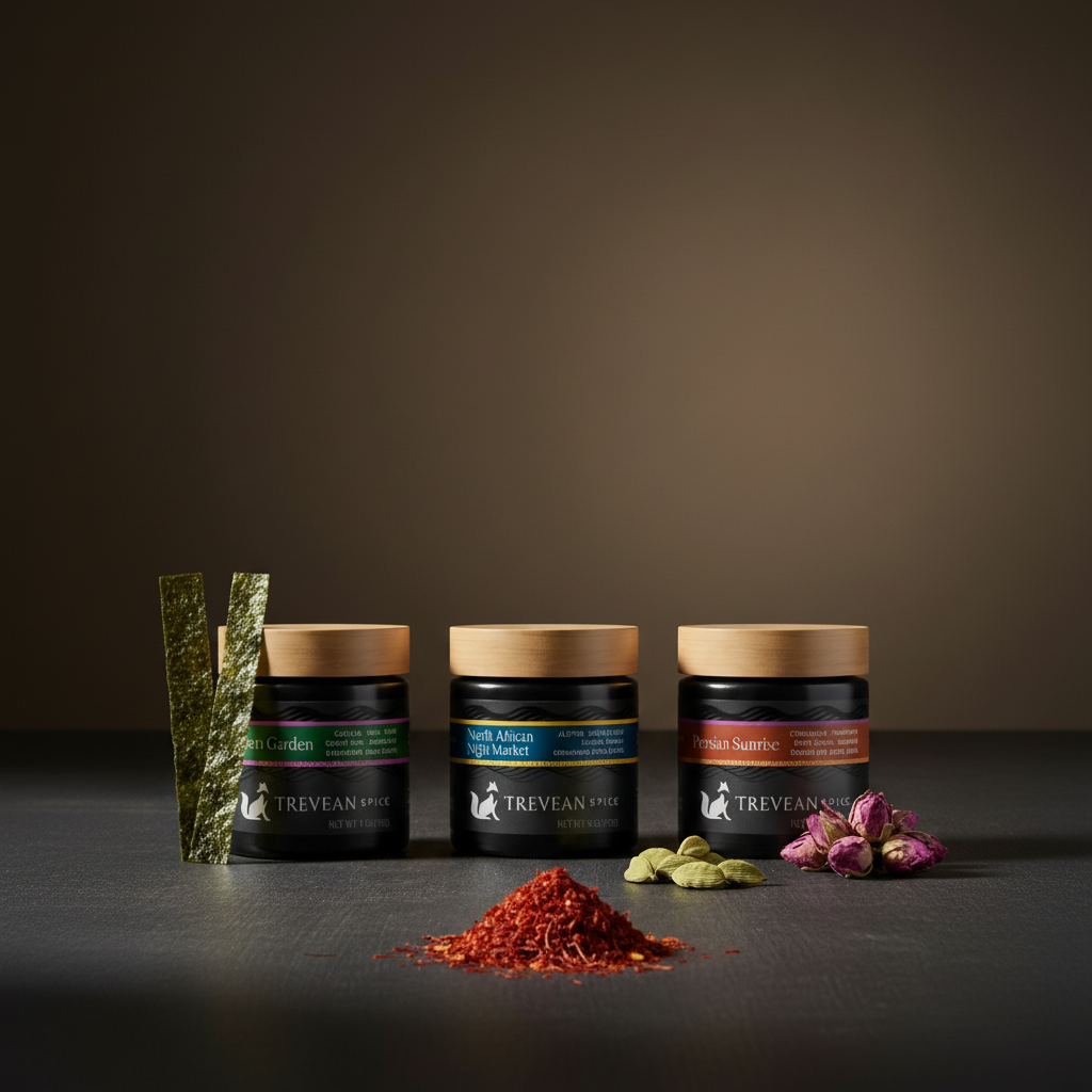 Kyoto Garden — Trevean jars with fresh botanicals